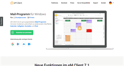 Desktop Screenshot of de.emclient.com